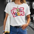 Kellogg's Froot Loops Breakfast Cereal Logo Blue T-Shirt Geschenke für Sie