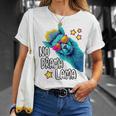 Lama No Drama With Sunglasses Cool Saying Alpaca T-Shirt Geschenke für Sie