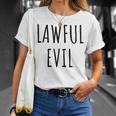 Lawful Evil Meme T-Shirt Gifts for Her