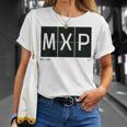 Mxp Milan It Italien Retro Flughafen Code Weltreisender Raglan T-Shirt Geschenke für Sie