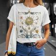 Mystical Snake Moon And Sun Tarot Card Crystals T-Shirt Geschenke für Sie