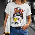 Nanny Life Softball Baseball T-Shirt Gifts for Her