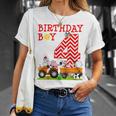 Niños Tractor Farming 4Th Birthday Boy's Camiseta unisex Regalos para ella