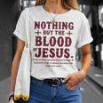 Nothing But The Blood Of Jesus Christian Zitat T-Shirt Geschenke für Sie