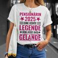 Pensionärin 2025 Eine Echte Legendeerlässt Das Gelände German Langu T-Shirt Geschenke für Sie