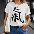 Qi Energy Chi Or Ki Chinese Calligraphy Character T-Shirt Geschenke für Sie