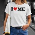 Red Heart I Love Me T-Shirt Geschenke für Sie