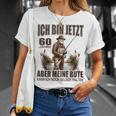 Rentner Anglerspruch For 60Th Birthday Angler Silver T-Shirt Geschenke für Sie