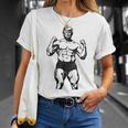Ropa De Gimnasio Divertida Y Patriótica Donald Pump Trump Flex Camiseta unisex Regalos para ella