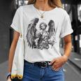 Saint Michael The Archangel Tattoo Style T-Shirt Geschenke für Sie