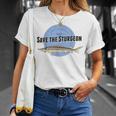 Save The Sturgeon Endangered Species Tee T-Shirt T-Shirt Gifts for Her