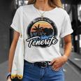 Teneriffa Puerto De La Cruz With Coordinates Gray T-Shirt Geschenke für Sie