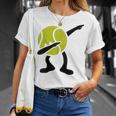 Tennis Dabbing Tennis Ball Tennis Player Ball Sport T-Shirt Geschenke für Sie