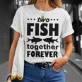 Two Fish Together Forever Angler T-Shirt Geschenke für Sie