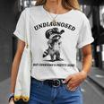 Undiagnosed But Everyone's Pretty Sure Cowboy Raccoon T-Shirt Gifts for Her