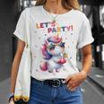 Unicorn Lets Party Outfit Boys Party Unicorn T-Shirt Geschenke für Sie