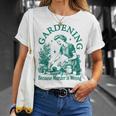 Vintage Love Plant Gardening Lady Because Murder Falsch Ist T-Shirt Geschenke für Sie