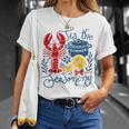 Vintage Tis The Season Summer Vibes Crawfish Season T-Shirt Gifts for Her