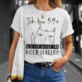 Women's 60Th Birthday Ich Bin 59 Cat 60 Years Woman S T-Shirt Geschenke für Sie