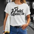 Women's Padelist Player Padel Tennis Padel Queen T-Shirt Geschenke für Sie