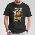 10Th Birthday Boys This Boy Double Digits Ten Year Old T-Shirt Personalized Gifts