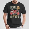 13Th Birthdayideo Gamer Level 13 Unlockedintage T-Shirt Lustige Geschenke