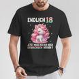 18Th Birthday Girl 18 Years Party Outfit Unicorn T-Shirt Lustige Geschenke