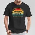 24 Años Cumpleañosintage Nacido En Marzo 2001 Camiseta unisex Regalos divertidos