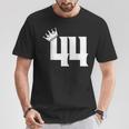 44 Cumpleaños Es Hombresintage Número 44 Con Corona Camiseta unisex Regalos divertidos