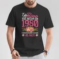 45 Años Regalo De Cumpleaños Hecha En 1980 45 Años Camiseta unisex Regalos divertidos
