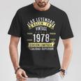 47 Años Cumpleaños Hombre Las Leyendas Nacen Enintage 1978 Camiseta unisex Regalos divertidos