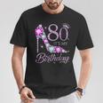 80 It's My Birthday 80 Years Old 80Th Birthday Girl Lady T-Shirt Lustige Geschenke