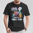 9Th Birthdayideo Game Level 9 Unlockedideo Player Boys T-Shirt Lustige Geschenke