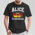 Alice For Germany T-Shirt Lustige Geschenke