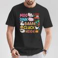 Animaux De La Ferme Sons Oink Baa Neigh Cluck Moo Toddler Farmer T-Shirt Cadeaux drôles
