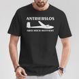 Antriebslos Lustig Segelflugzeug Segelflieger T-Shirt Lustige Geschenke