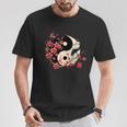 Arbre Sakura Style Yin Yang En Esthétique Sakura Ying Yang T-Shirt Cadeaux drôles