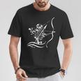 Archery Archery Skeleton Arrow T-Shirt Lustige Geschenke