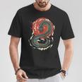 Art Japonais Kanji Dragon Japonais Sun Streetwearintage Rétro T-Shirt Cadeaux drôles