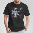 Astronaut Playing Football Vintage Space Football T-Shirt Personalized Gifts