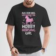 Aus Dem Weg Hobby Horsing Girl Riding Animal Women's T-Shirt Lustige Geschenke