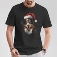 Australian Shepherd Hund Hunde Weihnachten Gassi Hundefan T-Shirt Lustige Geschenke