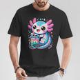 Axolotl Boba Tea Kawaii Neko Japanese Bubble Tea For Girls T-Shirt Unique Gifts