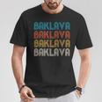 BAKLAVA Word Design Of Delicious Dessert T-Shirt Unique Gifts