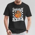 Basketball Mama Coquette Bow Game Day Sports Lover Mom T-Shirt Personalized Gifts