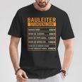 Baustelle Stundenlohn T-Shirt Lustige Geschenke