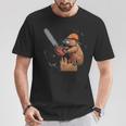 Beaver Lumberjack Chainsaw T-Shirt Lustige Geschenke