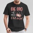 Big Brother Of Miss Onederful 1St Birthday Girl First One-Derful T-Shirt Lustige Geschenke