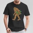 Bigfoot Weed Leaf Cannabis Marijuana 420 Stoner T-Shirt Unique Gifts