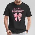Birthday Girl Coquette Birthday Girl Pink Coquette Bow T-Shirt Unique Gifts